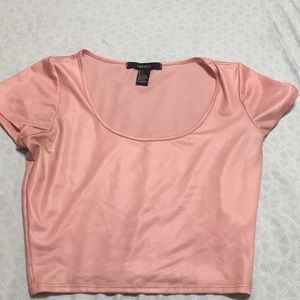 Pink Forever 21 Crop Top